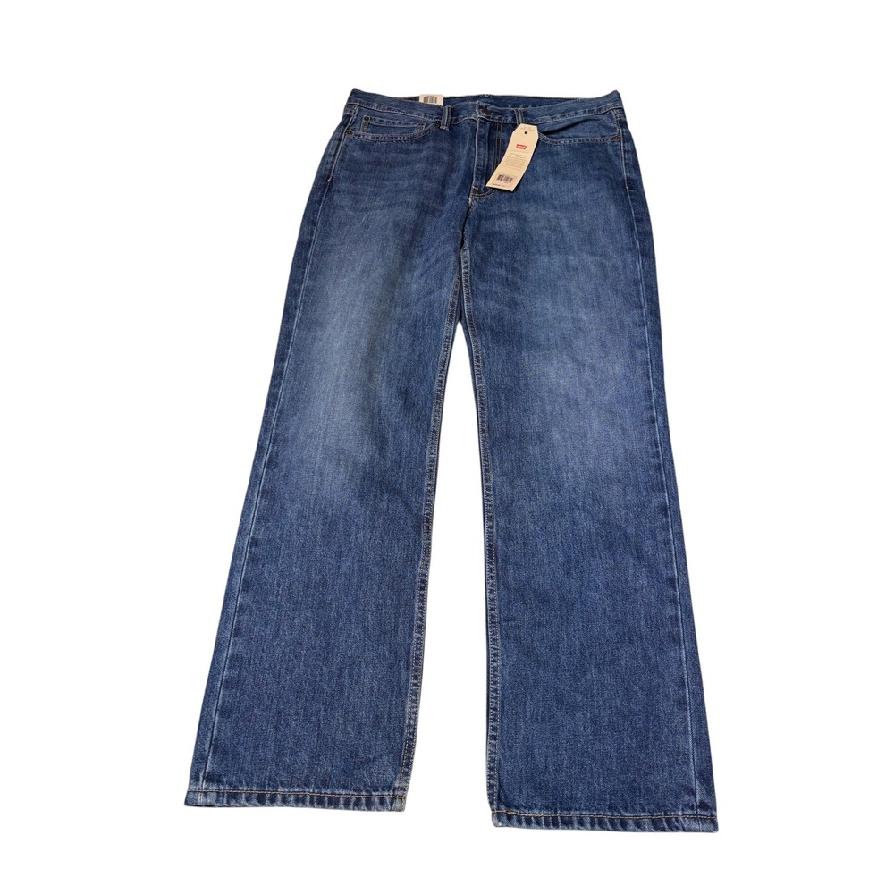 NWT Levis 514 Straight Leg Mens Jeans 36x32 Medium Wash Blue 100% Cotton Denim